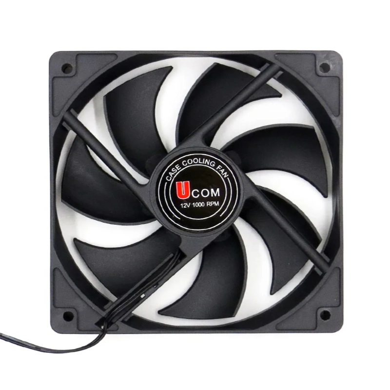 فن کیس UCOM 12 × 12 یوکام مشکی ساده